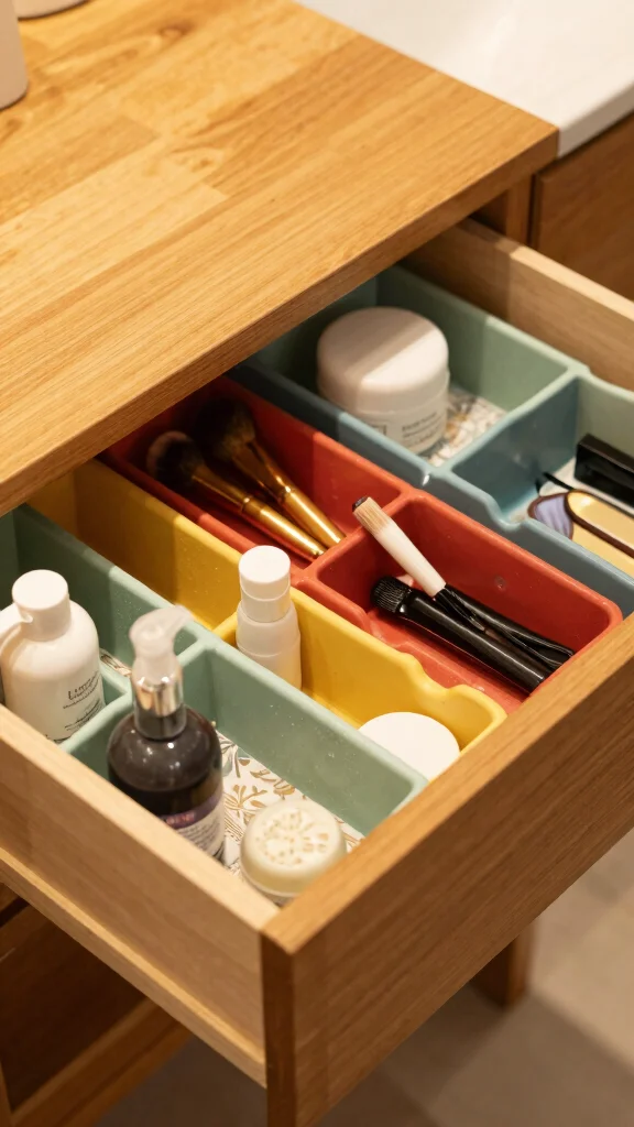 10 Bathroom Cabinet Organization Tips That Keep Everything in Order - 3. Utilize Drawer Dividers 1