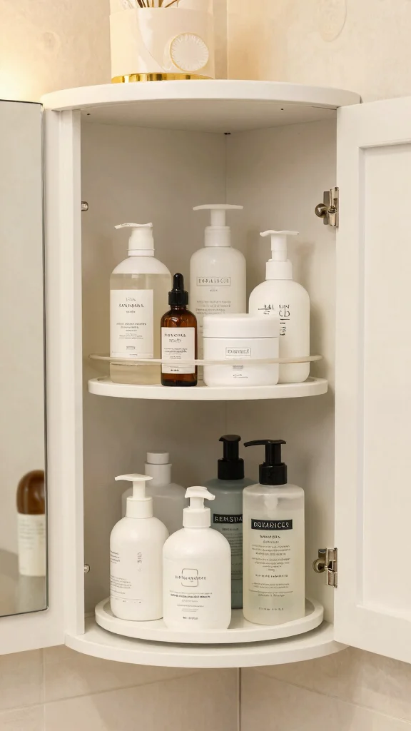 10 Bathroom Cabinet Organization Tips That Keep Everything in Order - 6. Create a Rotating System 1
