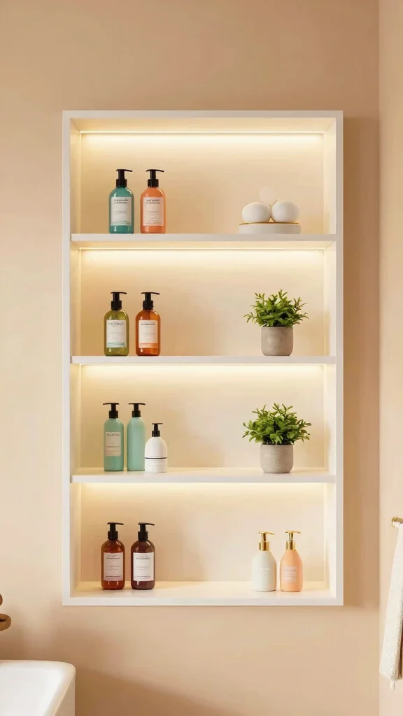 10 Bathroom Cabinet Organization Tips That Keep Everything in Order - 8. Add Open Shelving for Display 1