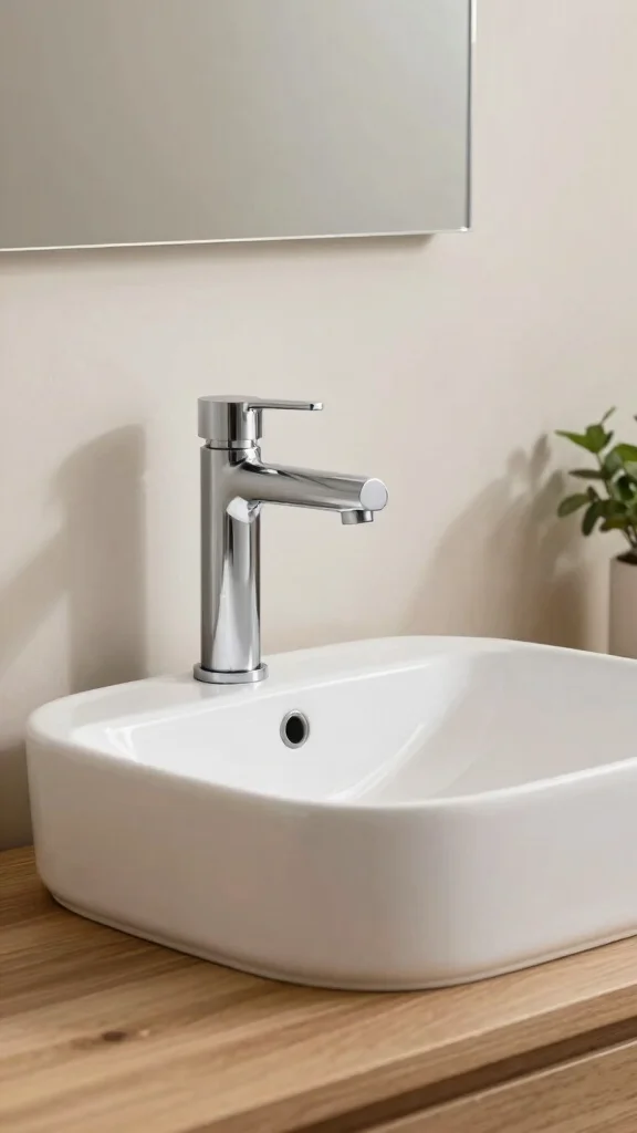 10 Bathroom Faucet Ideas That Upgrade the Whole Sink Instantly - 1. Minimalist Chrome Faucets 1