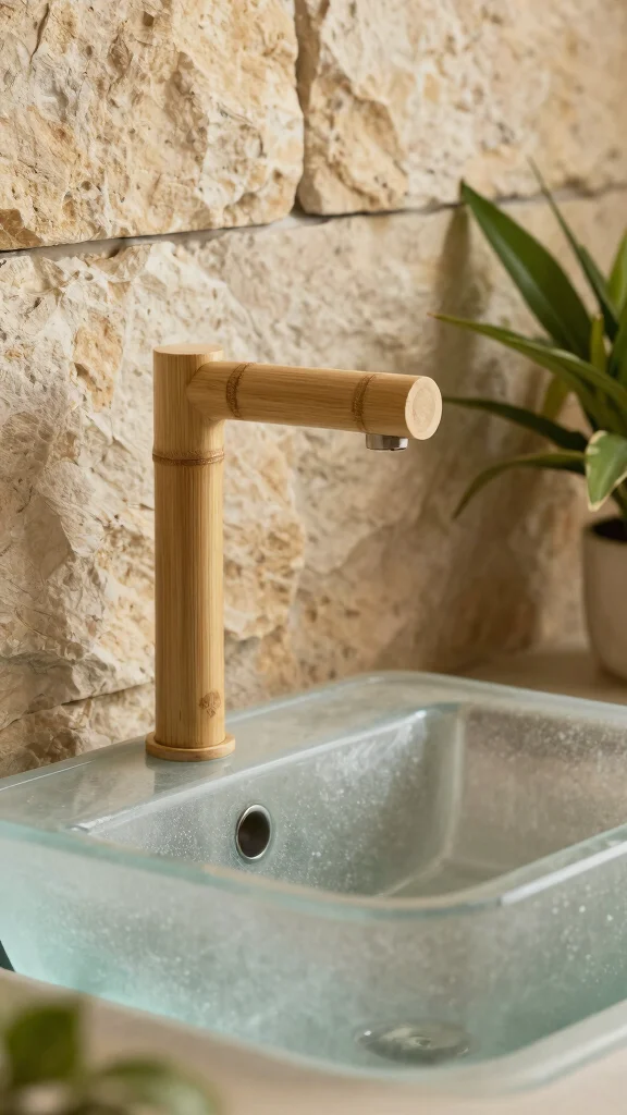 10 Bathroom Faucet Ideas That Upgrade the Whole Sink Instantly - 3. Eco-Conscious Bamboo Faucets 1