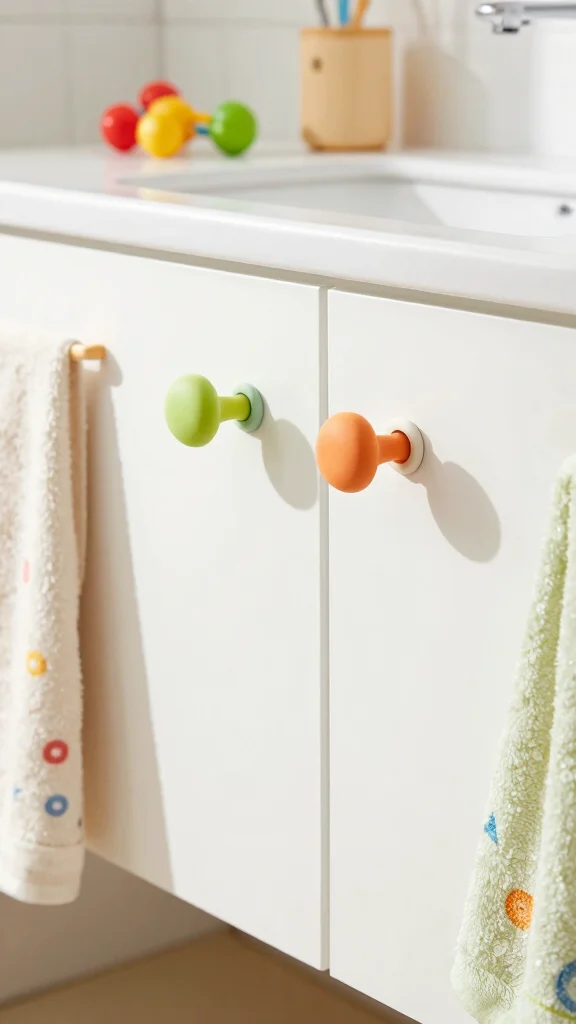 10 Bathroom Knob and Pull Ideas That Upgrade Cabinets in Minutes - 10. Adjustable Rubber Pulls 1