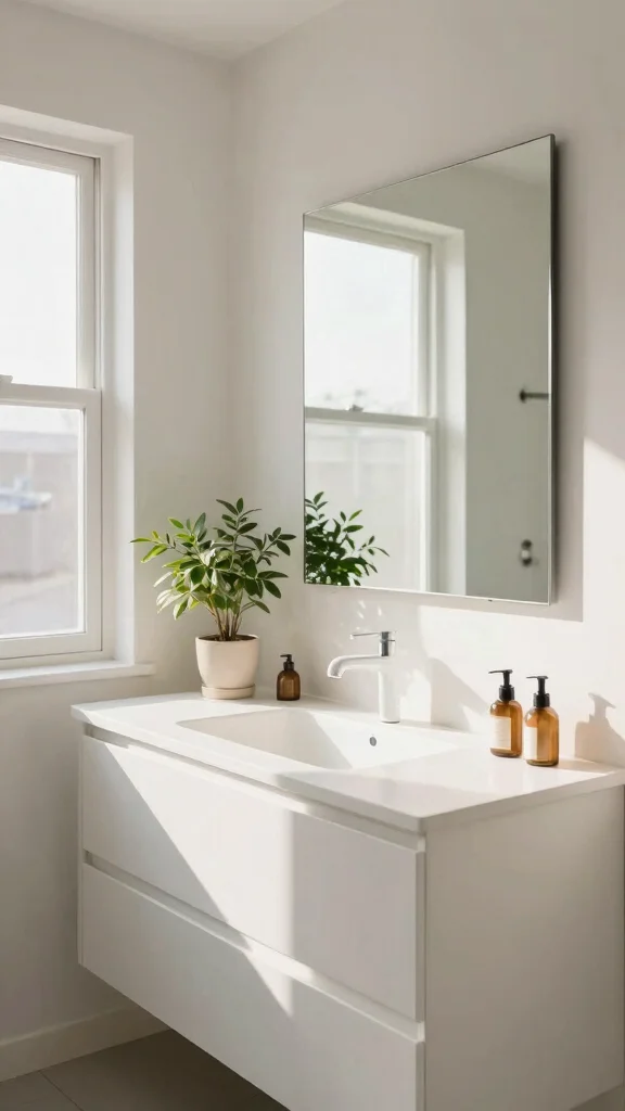 10 Bathroom Lighting Over Mirror Ideas for the Most Flattering Light - 6. Natural Light - The Best Option 1