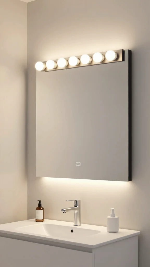10 Bathroom Lighting Over Mirror Ideas for the Most Flattering Light - 9. Smart Lighting Solutions 1