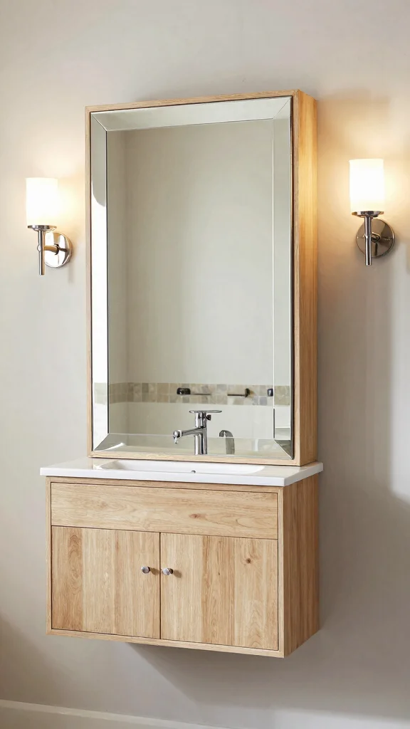 10 Bathroom Mirror Cabinet Ideas That Hide Clutter in Plain Sight - 4. Mirrored Front Cabinets 1