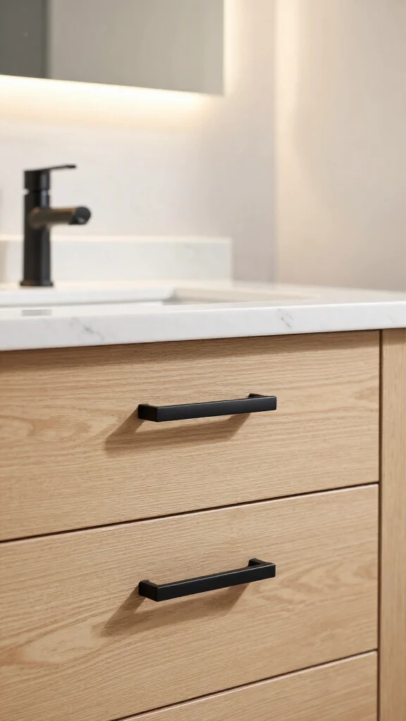 10 Bathroom Vanity Makeover Ideas That Transform the Whole Room - 3. Swap Out Hardware 1