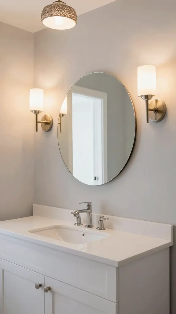 10 Bathroom Vanity Makeover Ideas That Transform the Whole Room - 6. Upgrade Lighting Fixtures 1