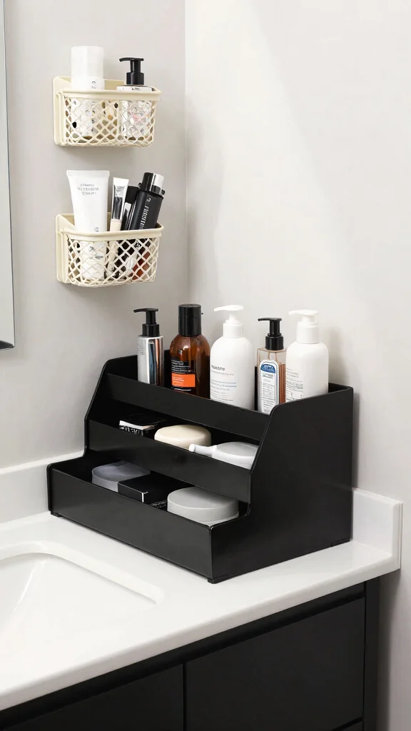 10 Bathroom Vanity Makeover Ideas That Transform the Whole Room - 9. Utilize Creative Storage Solutions 1