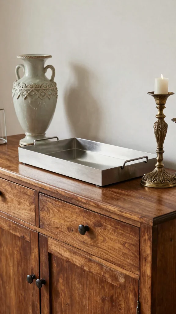 10 Dining Room Buffet Decor Ideas That Look Curated and Elegant - 10. Mixing Modern with Vintage 1