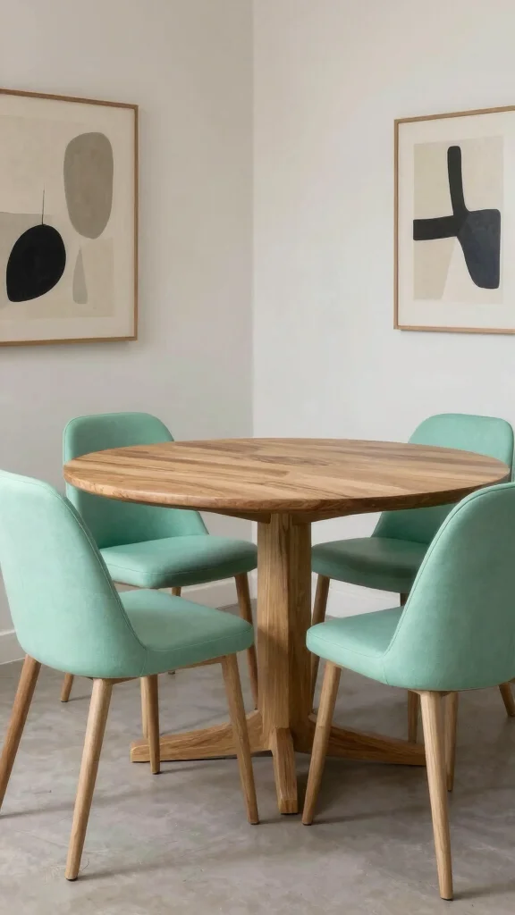 10 Dining Room Green Chair Ideas That Add Life to the Table - 3. Mid-Century Modern Style 1