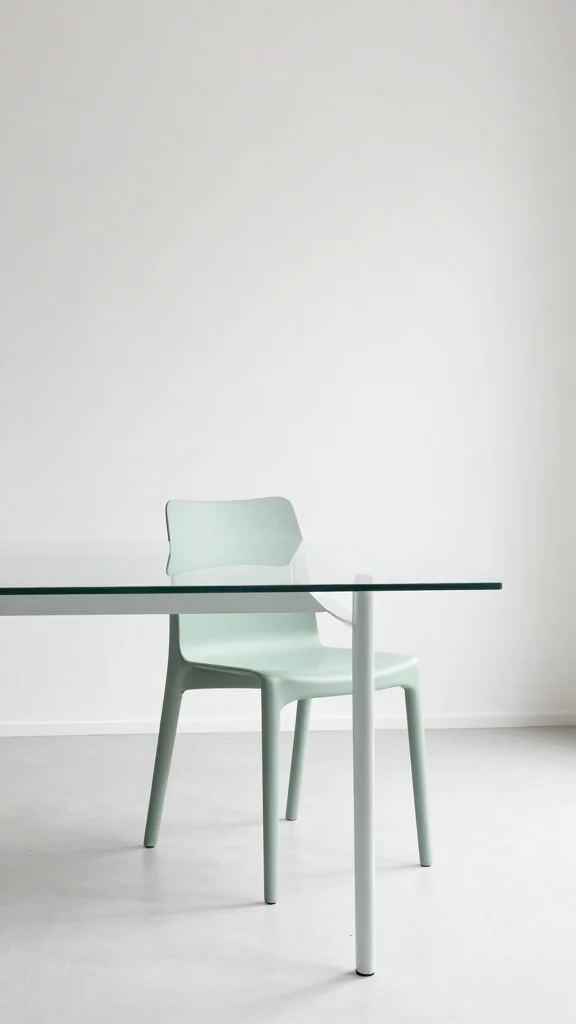 10 Dining Room Green Chair Ideas That Add Life to the Table - 7. Minimalist Appeal 1