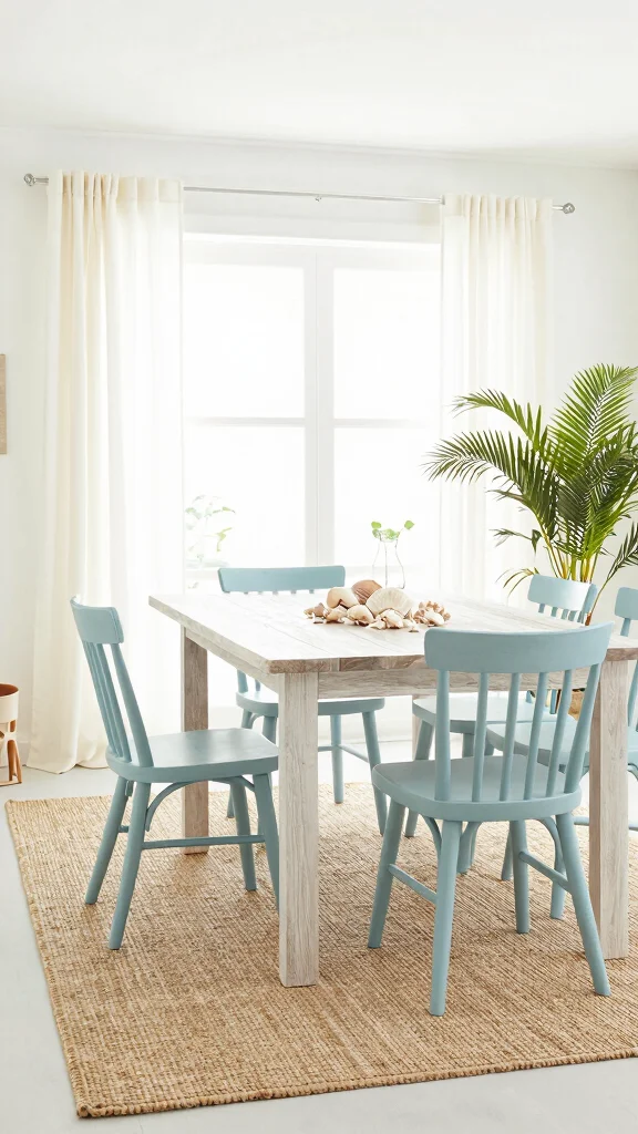 10 Dining Room Jute Rug Ideas for a Natural, Textured Look - 2. Beachy Vibes 1