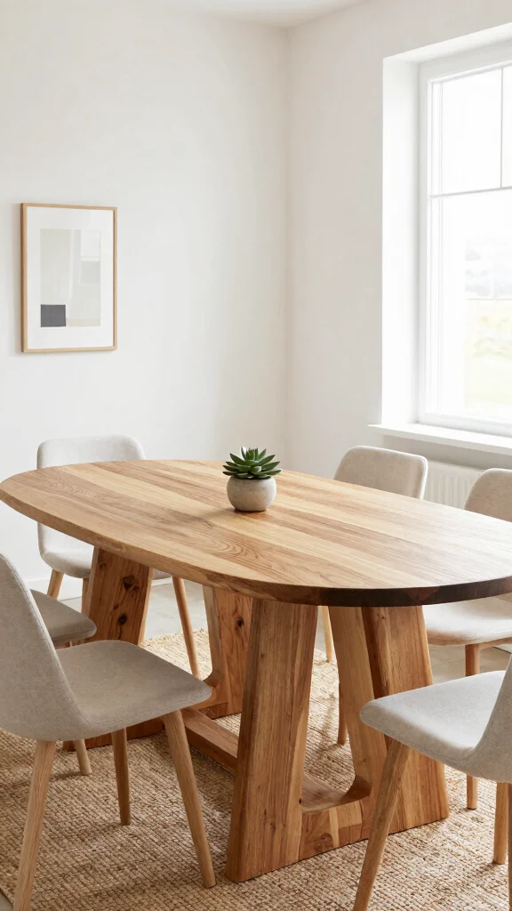 10 Dining Room Oval Table Ideas for Rooms That Need a Softer Shape - 1. Natural Wood Charm 1