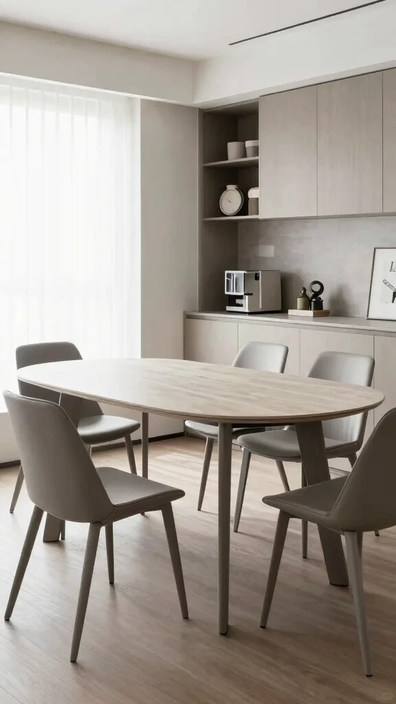 10 Dining Room Oval Table Ideas for Rooms That Need a Softer Shape - 7. Multifunctional Marvels 1