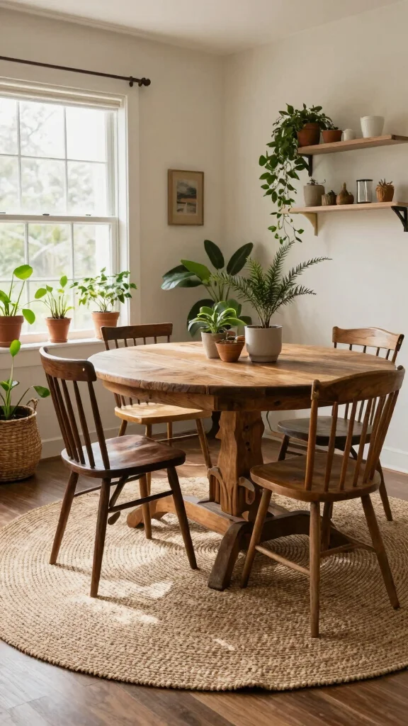 10 Dining Room Rug Ideas for Under the Table That Always Work - 1. Jute Rugs for a Natural Touch 1