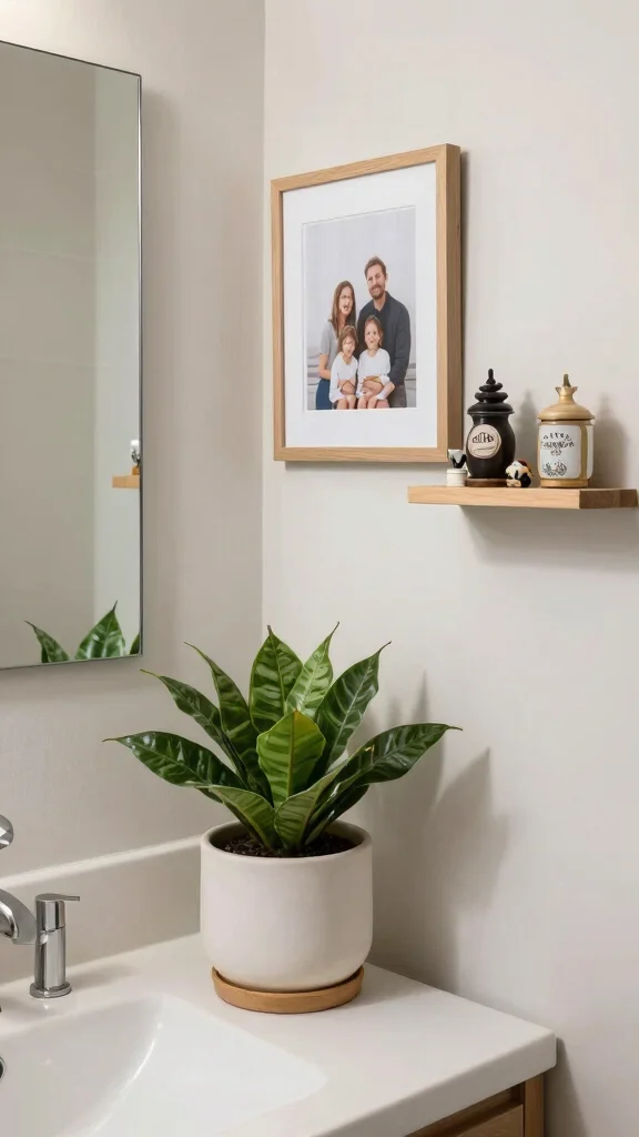 10 Japandi Restroom Ideas for a Calm, Minimal, and Airy Space - 10. Focus on Personalization 1