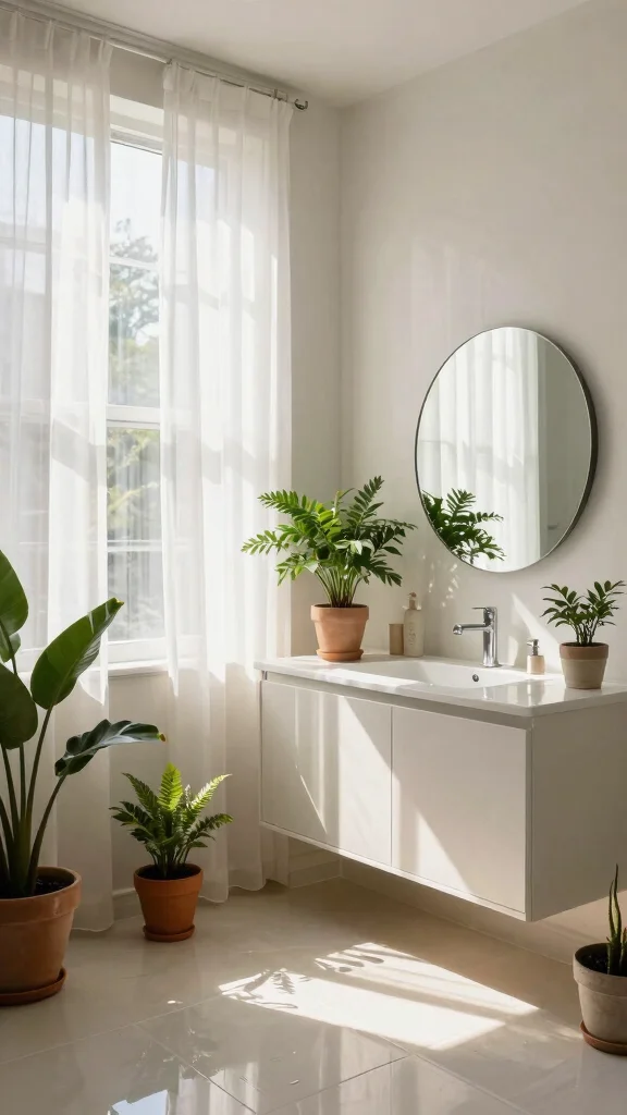 10 Japandi Restroom Ideas for a Calm, Minimal, and Airy Space - 3. Maximize Natural Light 1