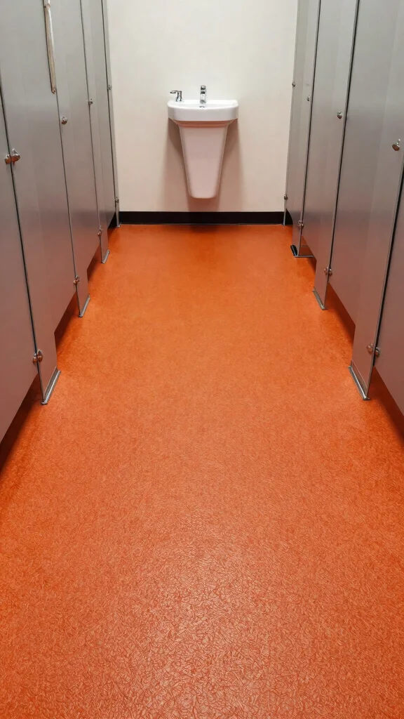 10 Restroom Flooring Ideas That Are Stylish and Easy to Clean - 9. Textured Rubber Flooring: Functional and Fun 1