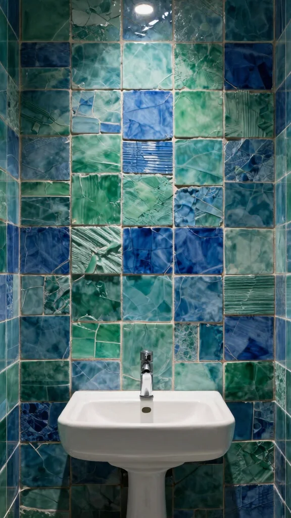 10 Restroom Zellige Tile Ideas for a Textured, Handcrafted Look - 7. Textured Tile Features 1