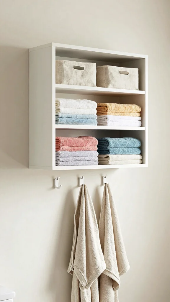 11 Bathroom Linen Cabinet Ideas for Extra Storage Done Beautifully - 4. Floating Cabinets to Maximize Floor Space 1