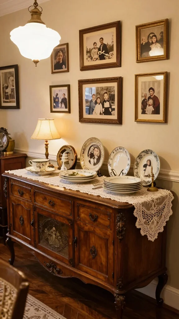 11 Dining Room Buffet Table Ideas for Extra Storage and Style - 10. Vintage Chic 1