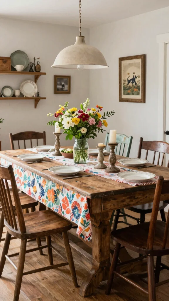11 Dining Room Buffet Table Ideas for Extra Storage and Style - 2. Rustic Charm 1