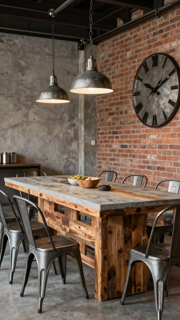 11 Dining Room Buffet Table Ideas for Extra Storage and Style - 6. Industrial Inspiration 1