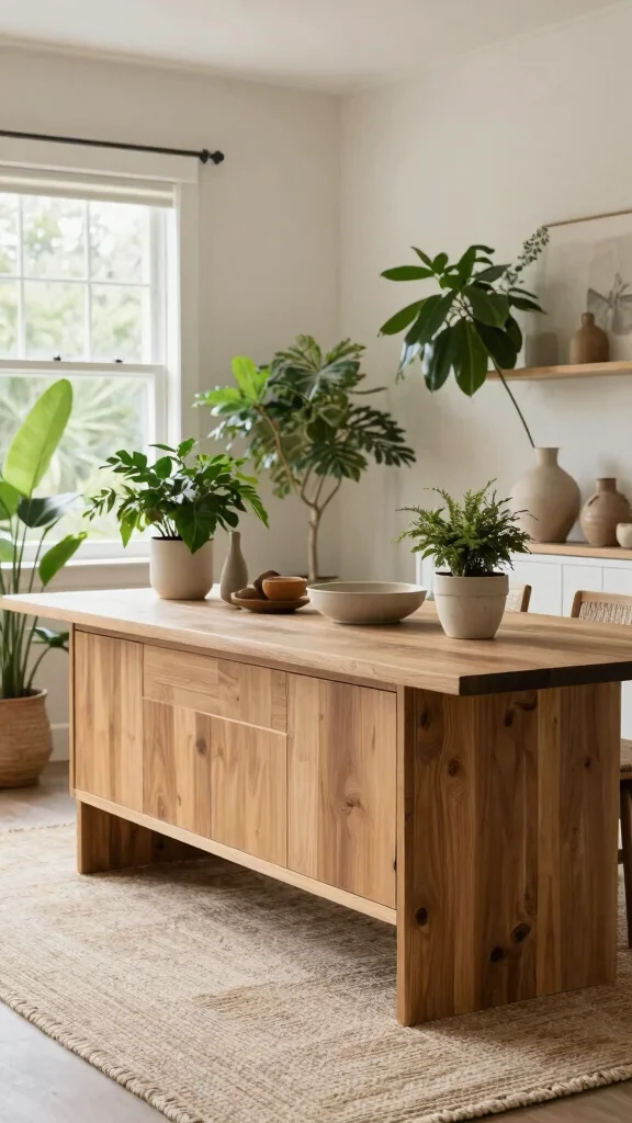 11 Dining Room Buffet Table Ideas for Extra Storage and Style - 8. Nature-Inspired Serenity 1
