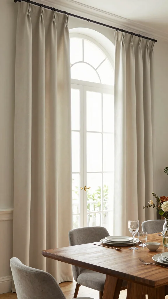 11 Dining Room Curtain Ideas for Softness, Privacy, and Style - 9. Custom-Made Curtains for Perfect Fit 1
