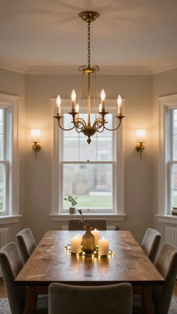 11 Dining Room Light Fixture Ideas Over the Table for the Perfect Glow - 7. Layered Lighting Designs 1