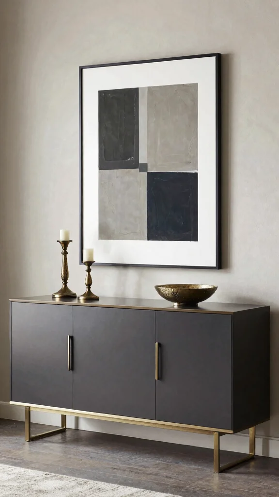 11 Dining Room Sideboard Decor Ideas for a Styled, Functional Space - 10. Mix Modern and Traditional 1