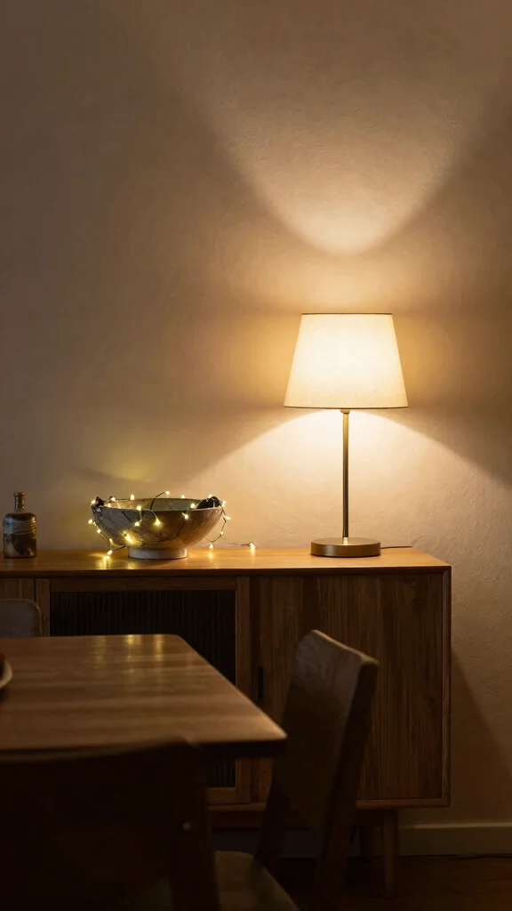 11 Dining Room Sideboard Decor Ideas for a Styled, Functional Space - 11. Use Lighting to Enhance Decor 1