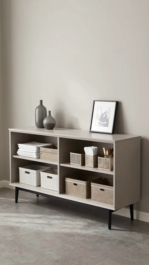 11 Dining Room Sideboard Decor Ideas for a Styled, Functional Space - 7. Functional Storage Solutions 1
