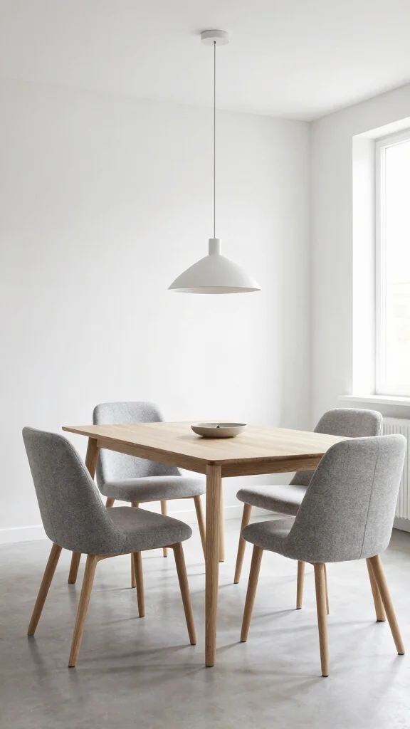 11 Dining Room Upholstered Chair Ideas for Comfort and Style - 10. Scandinavian Minimalism 1