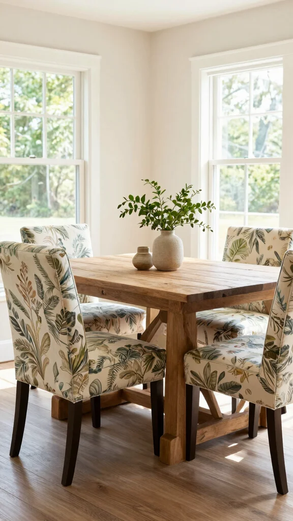 11 Dining Room Upholstered Chair Ideas for Comfort and Style - 11. Outdoor-Inspired Dining Chairs 1