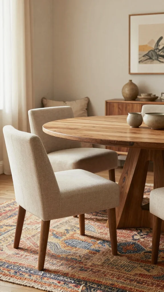 11 Dining Room Upholstered Chair Ideas for Comfort and Style - 5. Low-Profile and Cozy 1