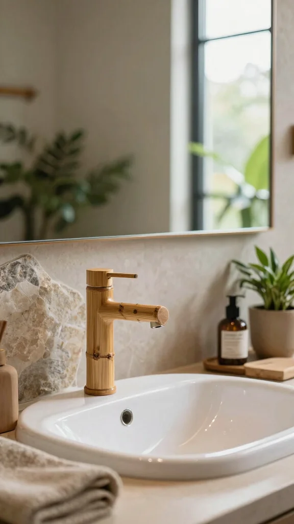 11 Restroom Faucet Ideas That Upgrade the Whole Sink Instantly - 4. Nature-Inspired Designs 1