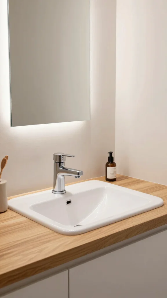 11 Restroom Faucet Ideas That Upgrade the Whole Sink Instantly - 5. Compact and Functional 1
