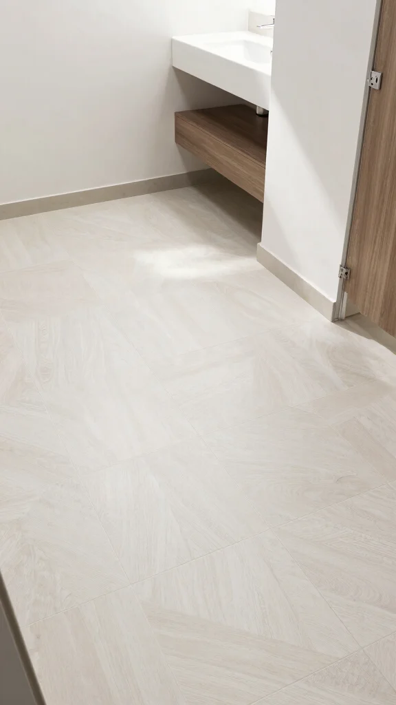 11 Restroom Makeover Ideas That Make a Big Impact Quickly - 11. Install New Tile or Linoleum 1