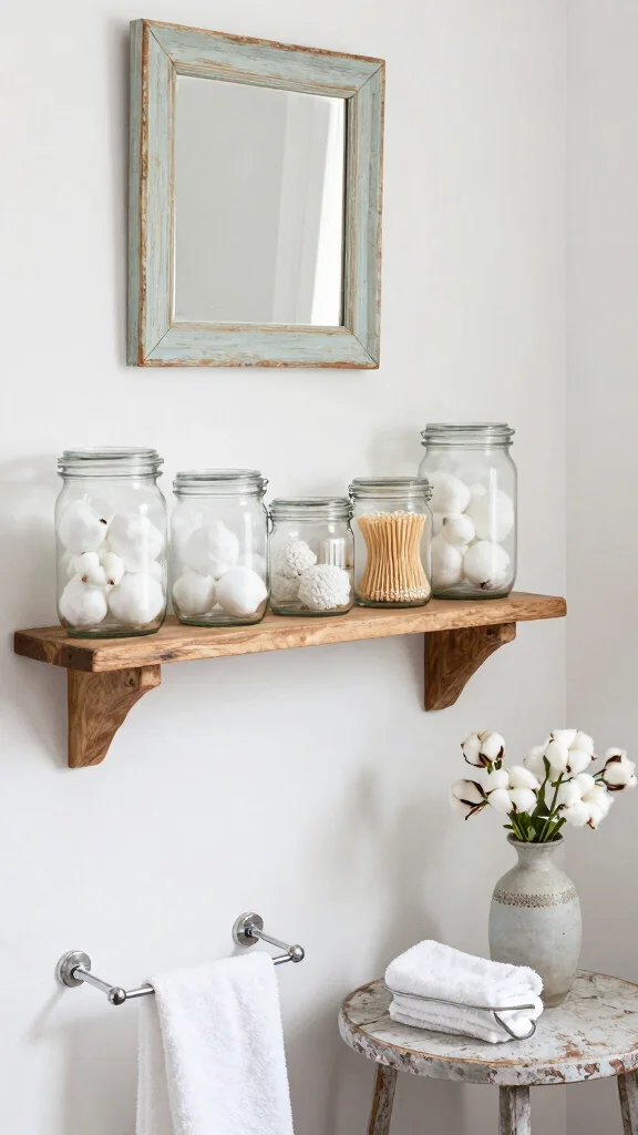 12 Bathroom Makeover Ideas on a Budget With a Big Visual Impact - 3. Upcycled Accessories 1