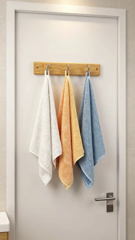 12 Bathroom Towel Storage Ideas That Keep Things Tidy and Accessible - 5. Over-the-Door Solutions 1