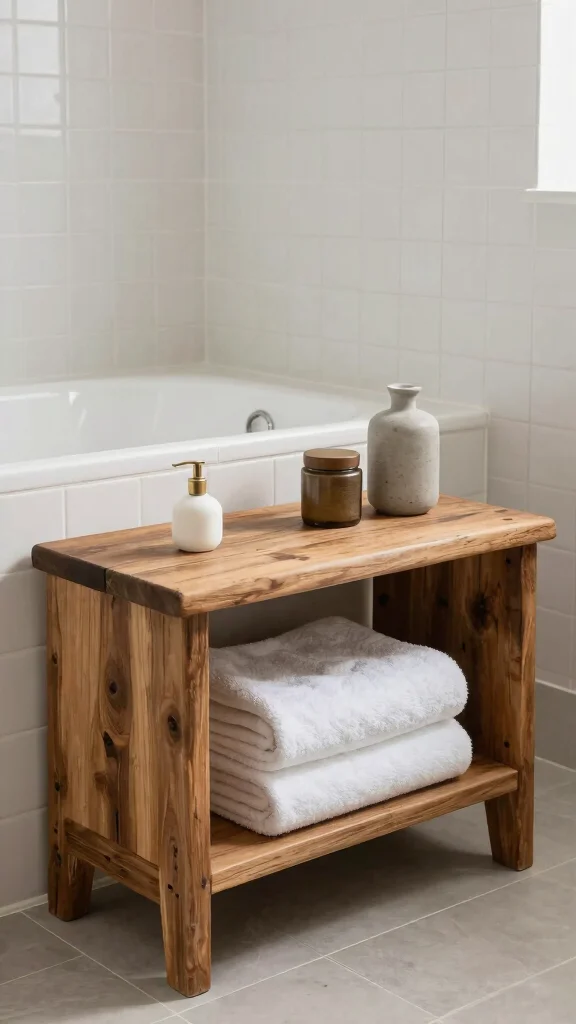 12 Bathroom Towel Storage Ideas That Keep Things Tidy and Accessible - 6. Towel Storage Benches 1