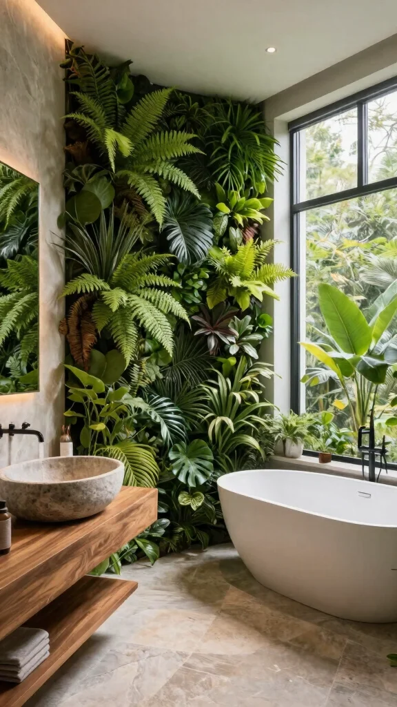 12 Bathroom Trends in 2026 Worth Including in Your Next Renovation - 1. Biophilic Design Elements 1