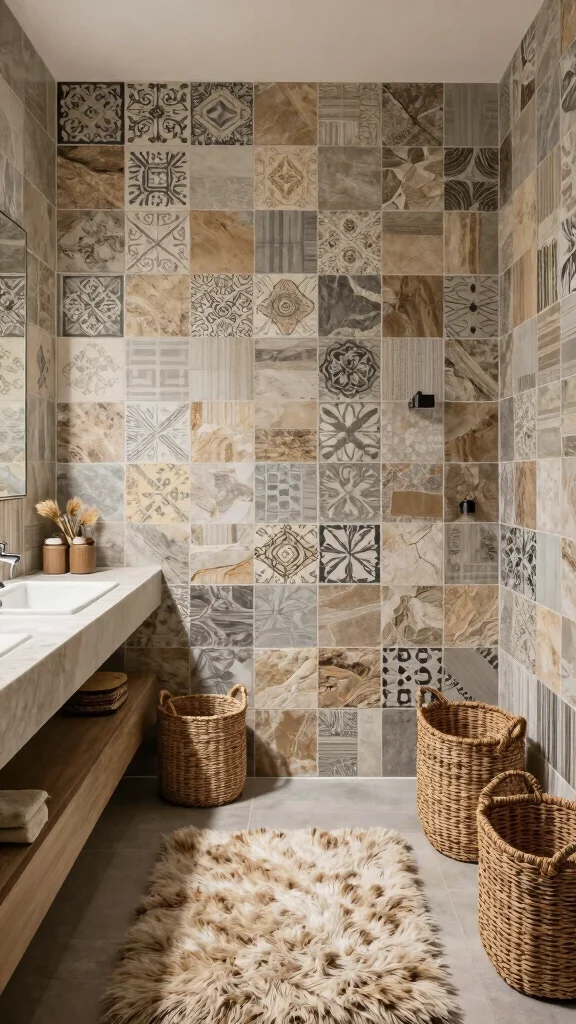 12 Bathroom Trends in 2026 Worth Including in Your Next Renovation - 9. Textured Finishes 1
