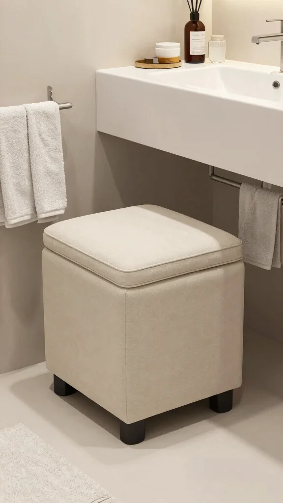 12 Bathroom Under Sink Cabinet Ideas That Maximize Every Inch - 5. Multi-Function Furniture 1