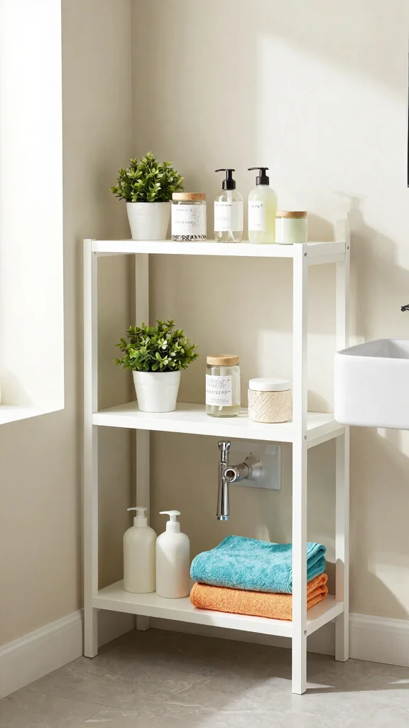 12 Bathroom Under Sink Cabinet Ideas That Maximize Every Inch - 6. Open Shelving Solutions 1