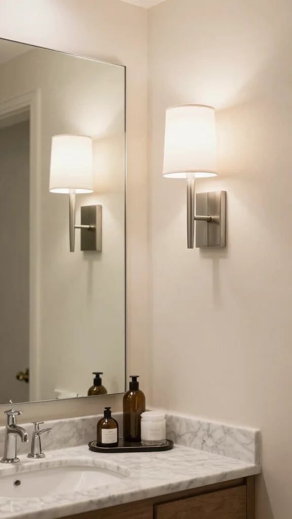 12 Bathroom Vanity Light Ideas That Flatter Without the Glare - 5. Sophisticated Wall Sconces 1