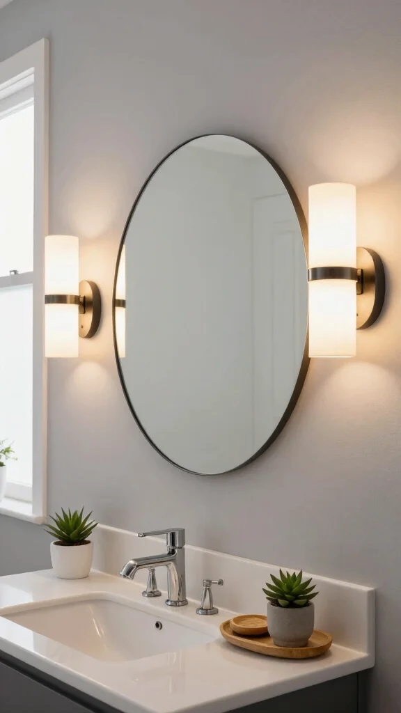 12 Bathroom Vanity Lighting Ideas That Make Every Mirror Look Better - 2. Wall Sconces for Soft Illumination 1