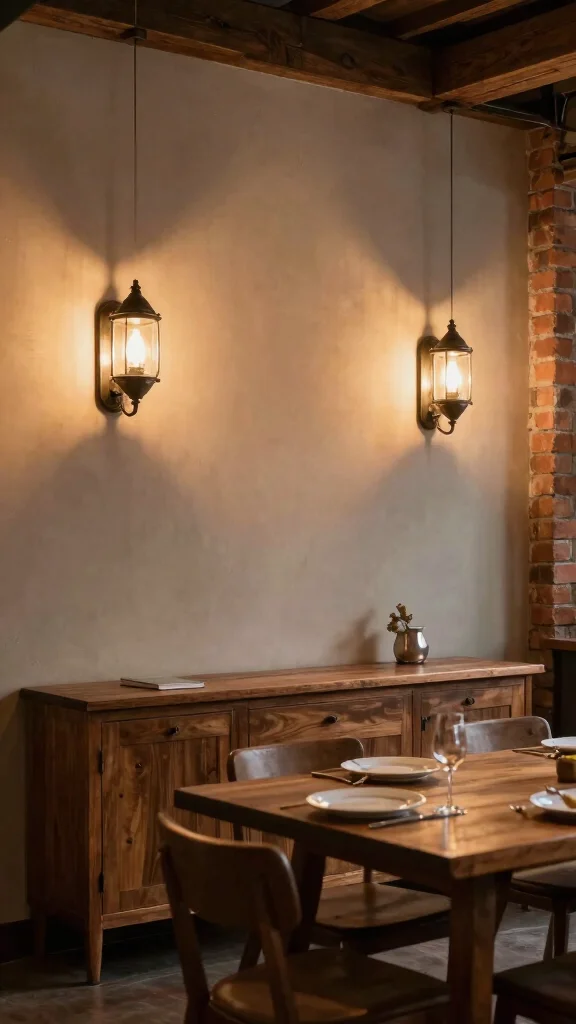 12 Dining Room Lighting Ideas Over the Table That Set the Mood - 3. Wall Sconces for Accent Light 1