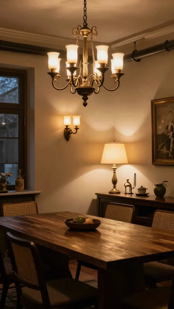 12 Dining Room Lighting Ideas Over the Table That Set the Mood - 4. Layered Lighting Techniques 1